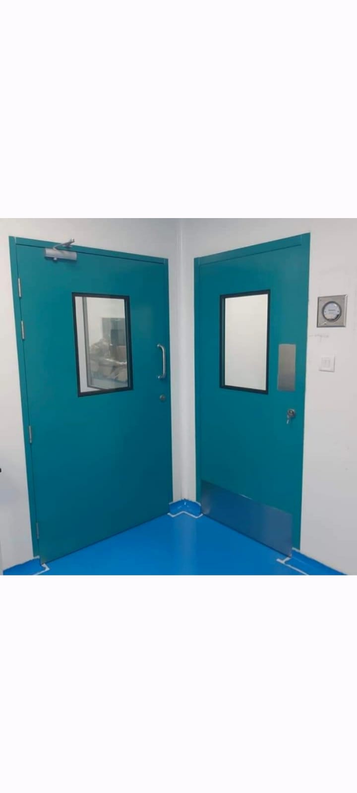 Double Leaf Shutter Clean Room Door: SS 304 Sheet